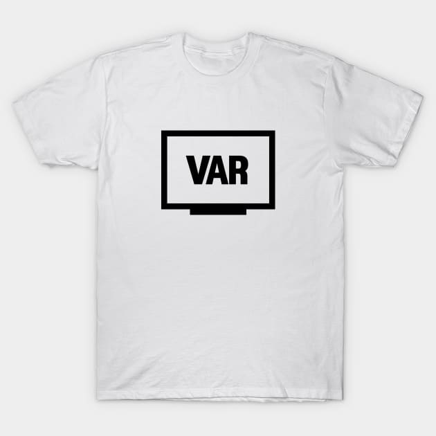 VAR sticker, video assistant referee, sticker T-Shirt by mrsupicku